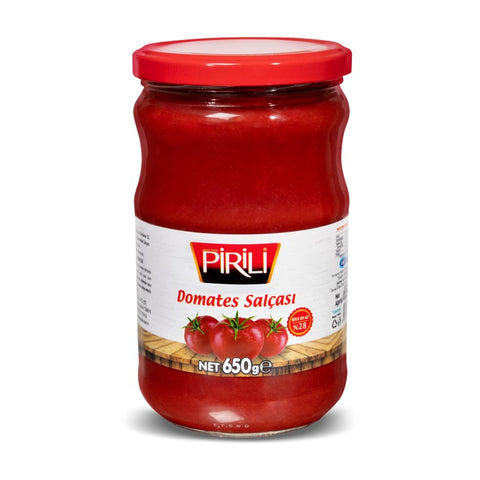 Pirili 650 gr Glass Jar Tomato Paste *12