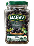 The Manav Black Olives-Oil Cured 900g